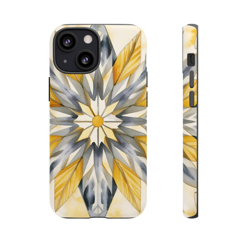 Sunshine Bloom Mosaic - Impact Resistant Phone Case iPhone 13 Mini Matte